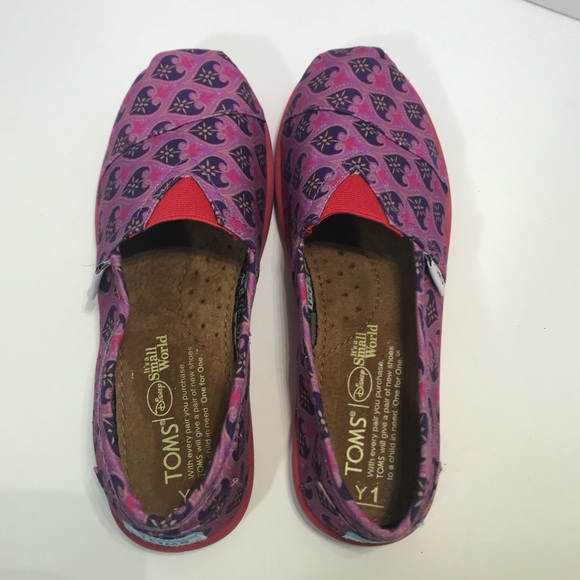 TOMS DISNEY IT’S A SMALL WORLD PINK PURPLE 1Y - Picture 2 of 7
